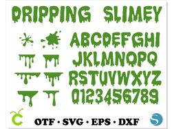 Slimey svg, Dripping letters svg, Dripping svg, Dripping borders svg cricut, Dripping font SVG, Halloween font svg