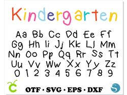 Game Kindergarten font SVG Cricut, Kindergarten font OTF, Kids font svg, School font svg Cricut, Cricut fonts