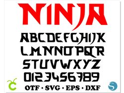 Ninjago font OTF, Ninjago Font SVG Cricut, Ninjago svg, Ninja alphabet svg, Ninja letters SVG cricut, Child font