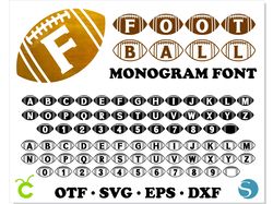 American Football font SVG Cricut, Football font OTF, Football Soccer Ball font svg, Sport Monogram font, Sport svg