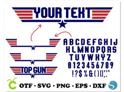 Top Gun Personalize Emblem DIY | Top Gun Font SVG OTF, Top Gun logo Emblem SVG PNG, Top Gun shirt SVG, Top Gun SVG