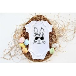 baby boy easter outfit - baby boy bunny shirt, cool dude easter tee
