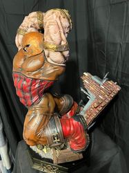 Juggernaut Cain Marko printed hand painted custom statue, Juggernaut figure handpaint high detail, Juggernaut statue