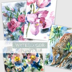 Watercolor Illustration - posters