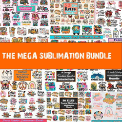 250 files the mega sublimation bundle pro png