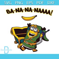 despicable me zelda funny banana svg graphic design files