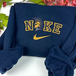 Nike UNC Greensboro Spartans Embroidered Crewneck, NCAA Embroidered Sweater, UNC Greensboro Hoodie, Unisex Shirts