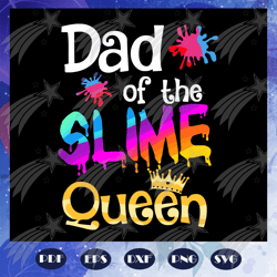 Dad Of The Slime Queen Svg, Slime Queen Birthday Svg, Family Matching Svg, Birthday Party svg, fathers day gift, gift fo