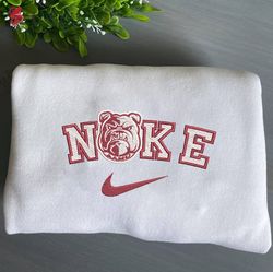 Nike Alabama AM Bulldogs Embroidered Crewneck, NCAA Embroidered Sweater, Alabama AM Bulldogs Hoodie, Unisex Shirts