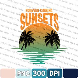 Sunset Png, Forever Chasing Sunsets Png, Sun Seeker Png, Sun Png, Beach Png