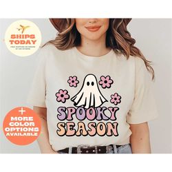 Spooky Season Shirt, Funny Halloween T-shirt, Pumpkin Fall, Retro Halloween T-shirt, Fall Shirt, Halloween Shirt, Vintag