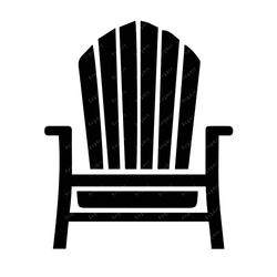Adirondack Chair SVG, PNG, PDF, Beach Summer svg, mountain chair svg, patio chair svg