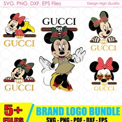 Minnie Gucci Svg, Disney Bundle Logo, Chanel Logo Svg, Lv Logo Svg, Gucci Logo Svg, Fashion Logo Svg, Brand Logo Svg
