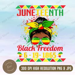 Juneteenth Celebrations through glasses of Bold Black Women PNG, PNG High Quality, PNG, Digital Download