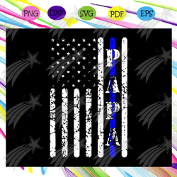 Thin blue line papa svg, vintage police american flag svg, american flag, us flag svg, american flag gift, fathers day s