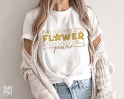 Flower Power SVG PNG, Flower SVG, Flower Child Svg, Inspirational Svg, Wild Flower Sv