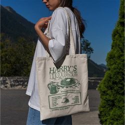 Harry's House Tote Bag -aesthetic tote bag,artsy tote bag,art tote bag,aesthetic tote,aesthetic canvas tote,cute tote ba