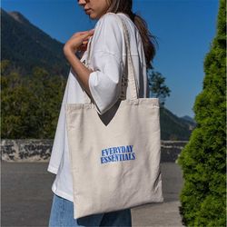 everyday essentials tote bag -aesthetic tote bag,artsy tote bag,art tote bag,aesthetic tote,aesthetic canvas tote,cute b