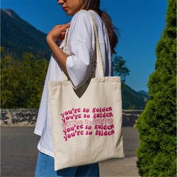 you're so golden tote bag -aesthetic tote bag,artsy tote bag,art tote bag,aesthetic tote,aesthetic canvas tote,harry sty