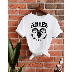 Aries Energetic & Determined Shirt, Aries Shirt, Horoscope Shirt, Astrological Tee, Aries, Aries Sign Tee