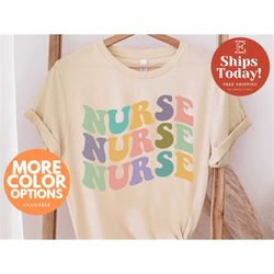 Retro Nurse Tshirt, Groovy Trendy Nurse Tee, Registered Nurse, New Future Nurse Gifts for Nurses, Nursing School Student