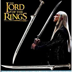 The Elven King's Treasure: Thranduil's Legendary Hobbit Sword and Wall Plaque Combo