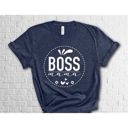 boss mama shirt with hearts, mommy gift shirt, working mom shirt, mama graphic tee, gift for her shirt, mama shirt, moth