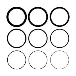 Circles SVG Bundle, PNG, PDF, circular design, circle frame svg, Border Svg
