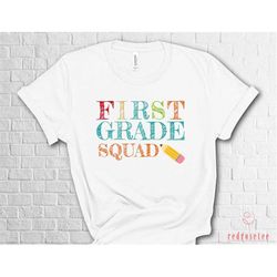 First grade crew shirt, First grade shirt, 1st grade shirt, back to school shirt, Hello First Grade Shirt, Kindergarten