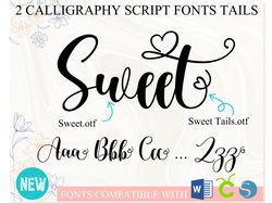 Sweet Font with Hearts | Valentines Day Font Calligraphy Font Script Font Handwritten Font Wedding Font for Cricut Word
