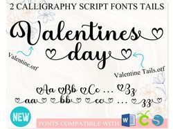 Valentine's Day Font with Hearts | Cursive Font, Valentines Day Font, Handwritten Font, Wedding Font for Cricut Word