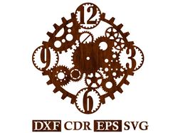 Wall Clock Mechanism Vector files for CNC Router, Laser, Plasma, Cricut CNC Laser Cutting File Dxf Cdr Eps Svg Vector