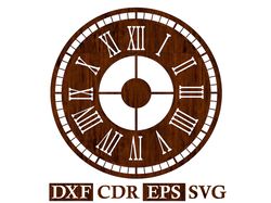 Wall Clock Classic Dial Vector files for CNC Router, Laser, Plasma, Cricut | CNC | Laser Cutting File Dxf Cdr Eps Svg