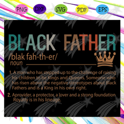 Black father shirt svg, fathers day svg, fathers day gift, gift for papa, fathers day lover, fathers day lover gift, dad