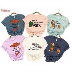 Toy Story Inspired Shirts, I'm A Nervous Rex Shirt, Reach For Sky shirt, Disney Toy Story Forky Buzzy shirt, Mr Patato R