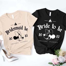 Bridemard Be 2023 Shirt, Minnie Bride Tobe shirt, Disney Couple 2023 Shirt, Disney Minnie Bride Shirt, Team Minnie Bride