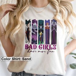 Disney Villains Shirt, Disney Villains Bad Girls Have More Fun T-Shirt, Ursula Cruella Maleficent Evil Queen Shirt, Disn