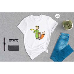 The Little Prince And The Fox Shirt, Gift For Book Lovers, Le Petit Prince Shirt, Prince and Fox Shirt, Prince And Rose