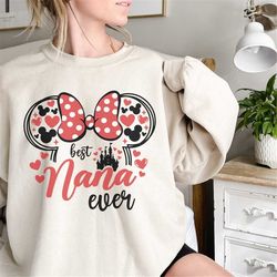Disney Best Nana Ever Shirt, Best Nana Shirt, Minnie Nana Shirt, Best Grandma Ever Shirt, Nana Shirt, Nana Gift Shirt, N