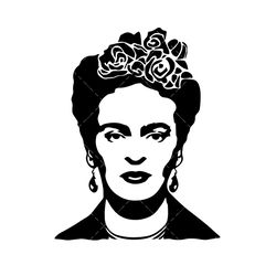 Frida SVG, PNG, PDF, Frida Kahlo Svg, Frida Kahlo silhouette