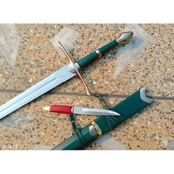 Aragorn Strider's Ranger Sword and Free Gift Knife - An Epic LOTR Collectible Set - USA VANGUARD