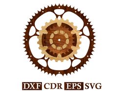 Wall Clock Mechanism Gears Vector file for CNC Laser, Router, Plasma, Cricut | CNC | Laser Cutting File Dxf Cdr Eps Svg