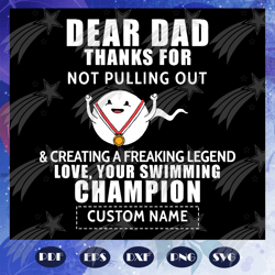 Dear dad thanks for not pulling out svg, fathers day svg, fathers day gift, bear svg, fathers day lover, fathers day lov