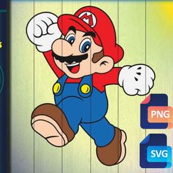 Mario SVG layered free download