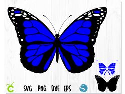 Butterfly svg, Butterfly Blue Layered SVG, Butterfly vector file, Butterfly png, Butterfly clipart, butterfly svg