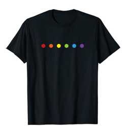 Rainbow Polka Dot Gay Pride Colors LGBTQ Ally T-Shirt