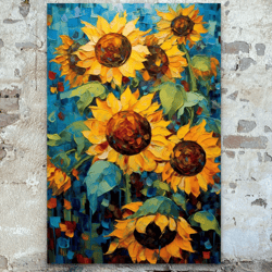 "Sunflower" oil painting