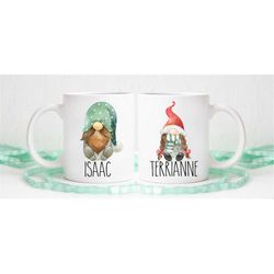 Custom Gnome Mug, Pick your Own Gnome, Name Mug, Custom Gnome with Personalization, Dishwasher Safe