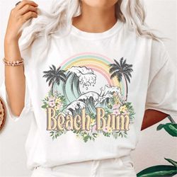 Beach Bum Shirt, Vintage Boho Shirt, Lake Life Distressed Tshirt, Retro Aesthetic Beach Shirt, Trendy Clothes