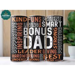 Bonus Dad Tumbler for Fathers Day, Bonus Dad Gift for Men, Bonus Dad Cup, Bonus Dad Tumbler Cup, Bonus Dad Cup, Loving B